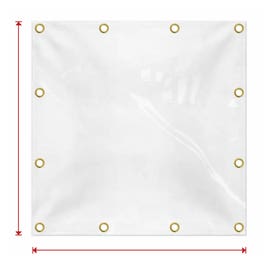 product photo of Custom Heavy Duty Clear Vinyl Tarp