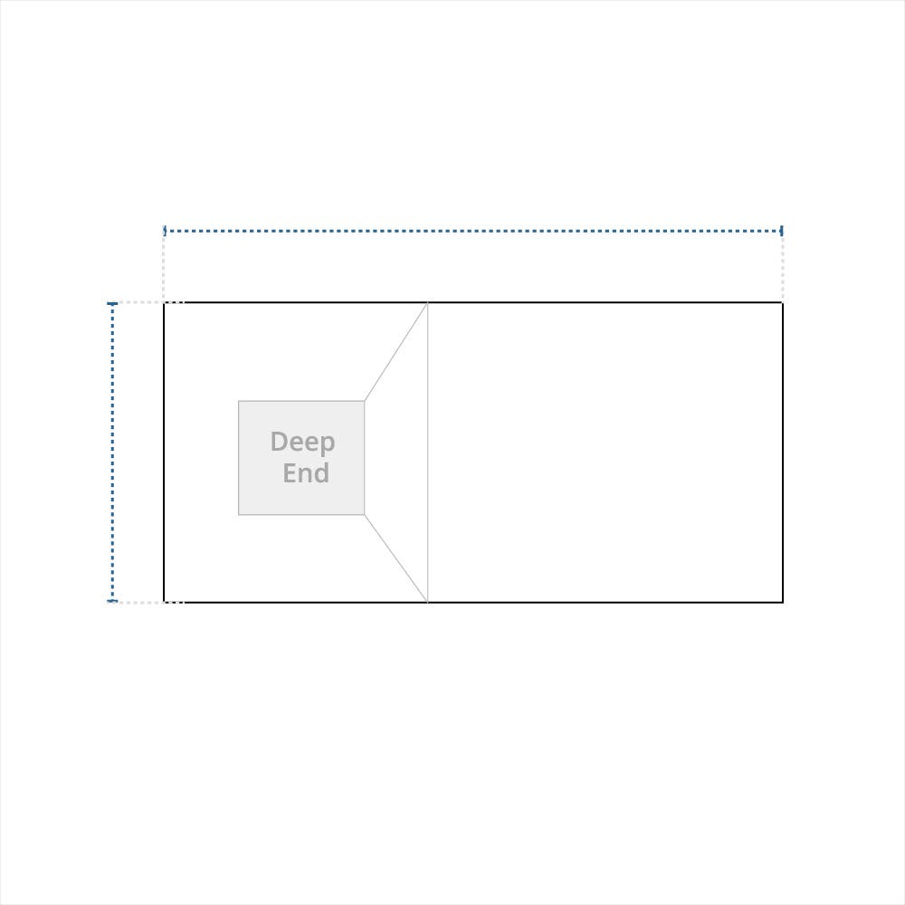 Rectangular Pool Cover - No Steps